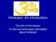 Hinduism: An introduction
