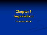 Chapter 5 Imperialism