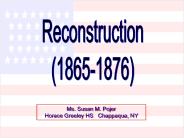 Reconstruction (1865-1876)