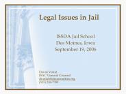Legal Issues in Jail