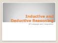 Inductive and Deductive Reasoning PowerPoint PPT Presentation