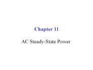 Chapter 11 AC Steady-State Power