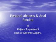 Perianal abscess