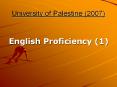 University of Palestine (2007) PowerPoint PPT Presentation