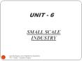SMALL SCALE INDUSTRY PowerPoint PPT Presentation