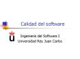Calidad del software PowerPoint PPT Presentation