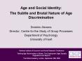 Age and Social Identity: PowerPoint PPT Presentation