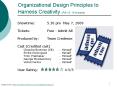 Organizational Design Principles to Harness Creativity (PG-13, 10 minutes) PowerPoint PPT Presentation