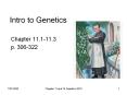 Intro to Genetics PowerPoint PPT Presentation