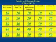 Genetics and Molecular Biology JEOPARDY!! ?