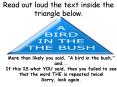 Read out loud the text inside the triangle below. PowerPoint PPT Presentation