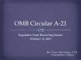 OMB Circular A-21 PowerPoint PPT Presentation