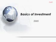 Basics of Investment