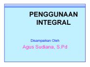 PENGGUNAAN INTEGRAL
