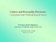 Culture and Personality Processes: Conceptual and Methodological Issues PowerPoint PPT Presentation