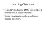 Learning Objectives