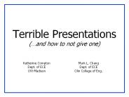 Terrible Presentations (