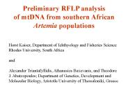 Preliminary RFLP analysis