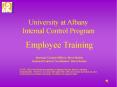 University at Albany Internal Control Program PowerPoint PPT Presentation