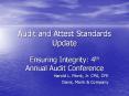 Audit and Attest Standards Update PowerPoint PPT Presentation
