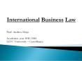International Business Law PowerPoint PPT Presentation