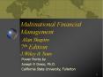 Multinational Financial Management Alan Shapiro 7th Edition J.Wiley PowerPoint PPT Presentation