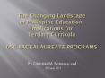 The Changing Landscape of Philippine Education: Implications for Tertiary Curricula USC BACCALAUREATE PROGRAMS PowerPoint PPT Presentation