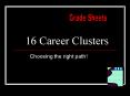 16 Career Clusters PowerPoint PPT Presentation