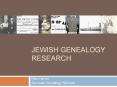 JEWISH GENEALOGY RESEARCH PowerPoint PPT Presentation