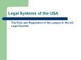 Legal Systems of the USA PowerPoint PPT Presentation