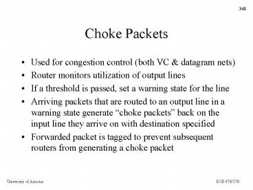 Choke Packets