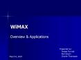 WiMAX PowerPoint PPT Presentation