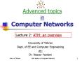 Advanced topics in Computer Networks PowerPoint PPT Presentation