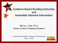 Evidence Based Reading Instruction and Immediate Intensive Intervention PowerPoint PPT Presentation