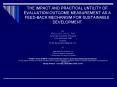THE IMPACT AND PRACTICAL UNTILITY OF EVALUATION OUTCOME MEASUREMENT AS A FEED-BACK MECHANISM FOR SUSTAINABLE DEVELOPMENT PowerPoint PPT Presentation