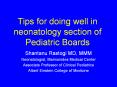 Tips for doing well in neonatology section of Pediatric Boards PowerPoint PPT Presentation