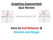 Graphing Exponentials Quiz Review