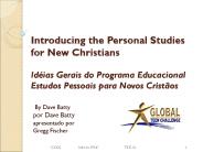 Introducing the Personal Studies for New Christians  Id