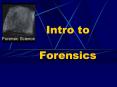 Intro to  Forensics PowerPoint PPT Presentation