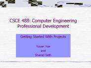 CSCE 488: Computer Engineering Professional Development