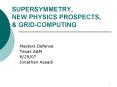 SUPERSYMMETRY, NEW PHYSICS PROSPECTS, PowerPoint PPT Presentation