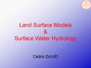 Land Surface Models