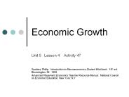 Economic Growth
