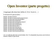 Open Inventor (parte progetto)