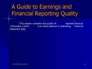 A Guide to Earnings and Financial Reporting Quality