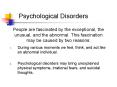 Psychological Disorders PowerPoint PPT Presentation