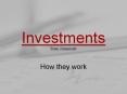 Investments Brian Wassmuth PowerPoint PPT Presentation