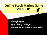Online Stock Market Game 2000 - 01