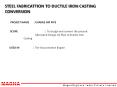 STEEL FABRICATTION TO DUCTILE IRON CASTING CONVERSION PowerPoint PPT Presentation