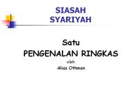 SIASAH SYARIYAH